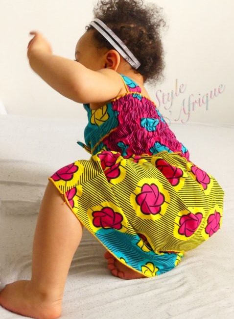 Robe bébé été pétales - Style dAfrique
