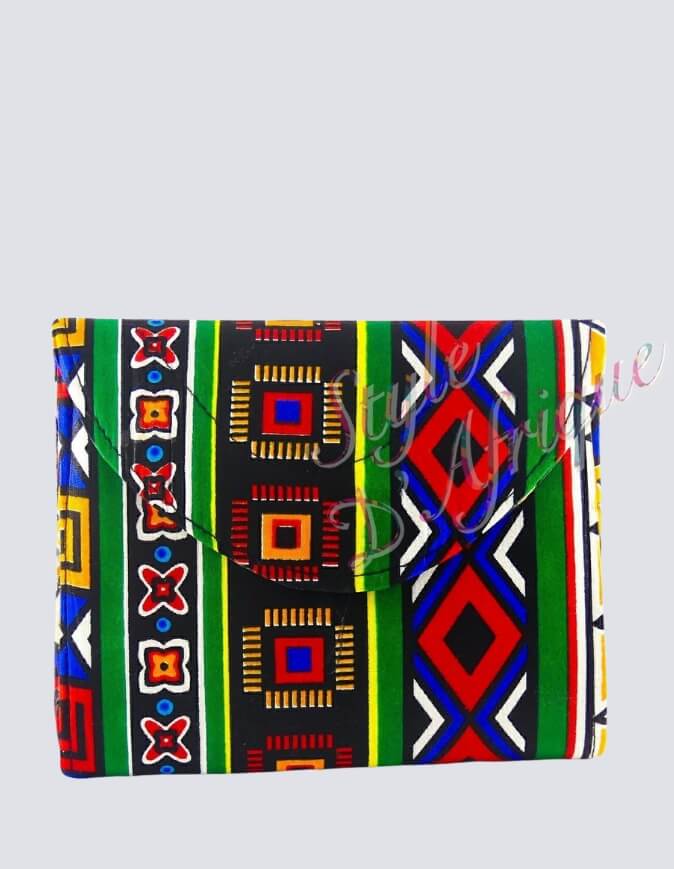 sac à main pochette wax et sandales ankara africain ethnique