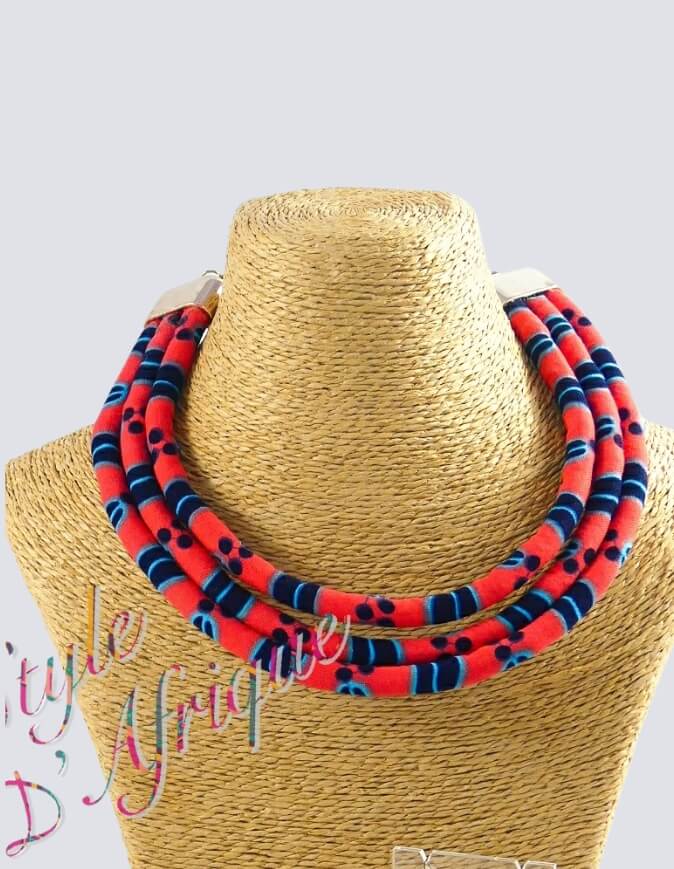 collier triple rangs wax