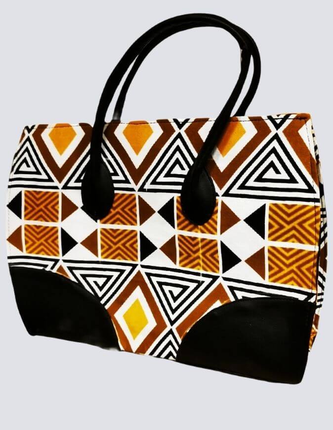 sac mayela Abstrait tissu wax africain ethnique chic sac à main