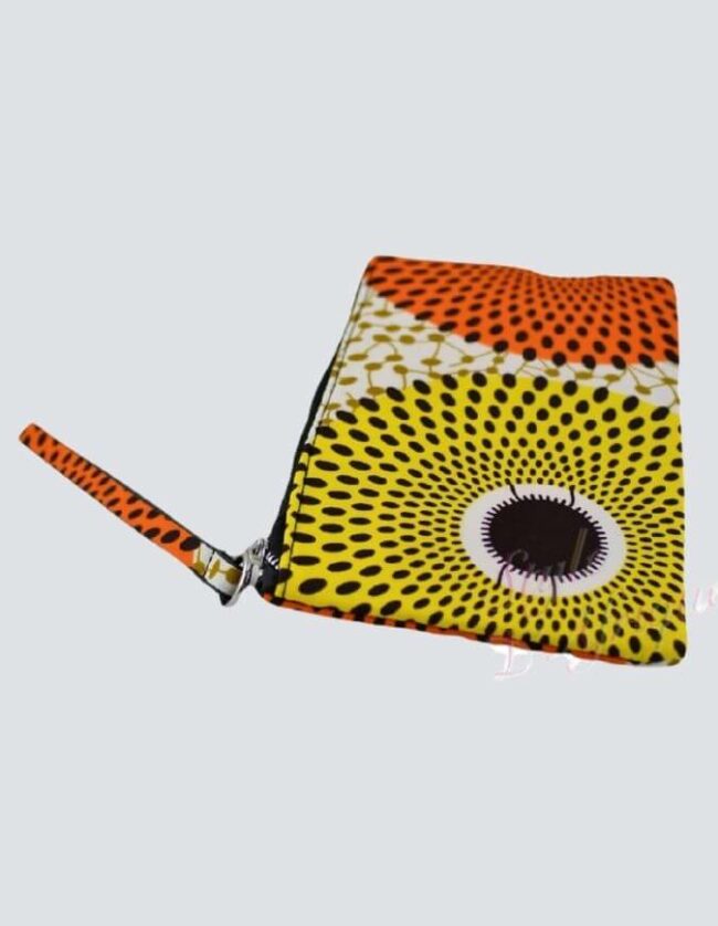 Pochette sac wax FULA Sac pochette wax africain ankara coloré coton ethnique portemonnaie