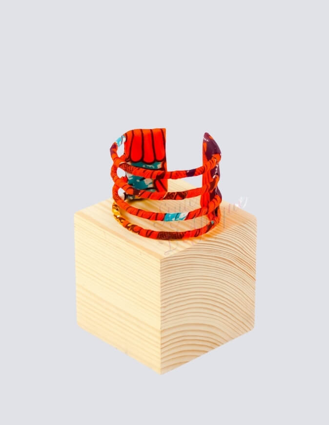 bracelet manchette wax africain